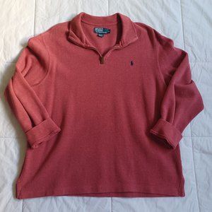 Polo Ralph Lauren Pink Quarter Zip X-Large